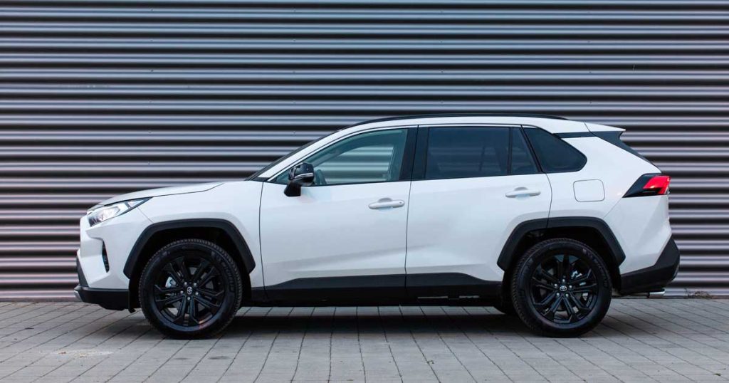 2020 Toyota RAV4: A modern 4x4 SUV for urban transportation.